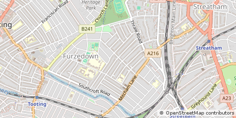 Map of Streatham, London