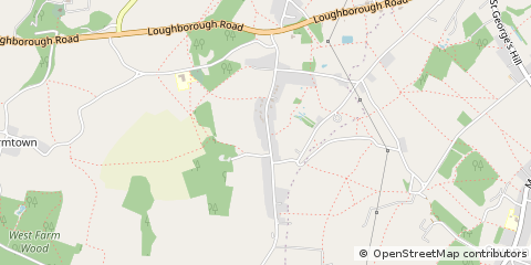 Map of Coalville, Leicestershire