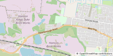 Map of Peterborough, Cambridgeshire