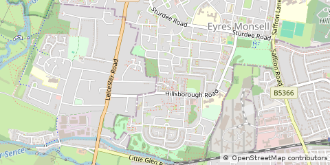 Map of Leicester