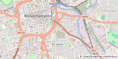 Map of Wolverhampton