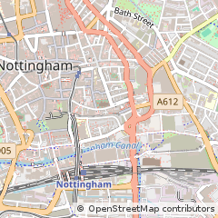Map of Nottingham, Nottinghamshire