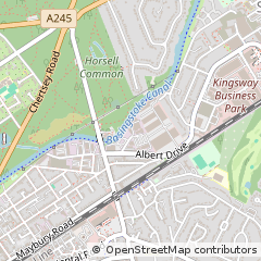 Map of Woking, Surrey
