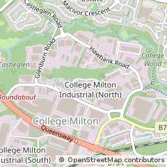 Map of East Kilbride, South Lanarkshire