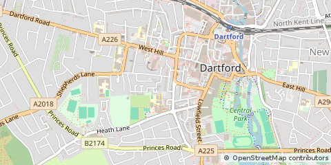 Map of Dartford