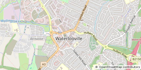 Map of Waterlooville, Hampshire