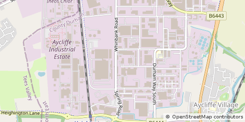 Map of Newton Aycliffe, County Durham