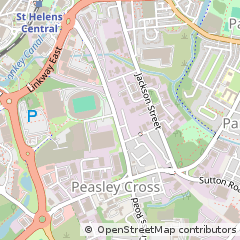 Map of ST. Helens, Merseyside