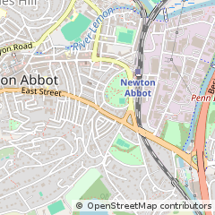 Map of Newton Abbot, Devon