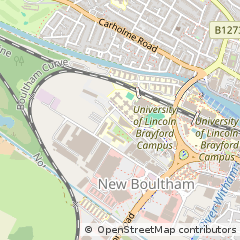 Map of Lincoln, Lincolnshire