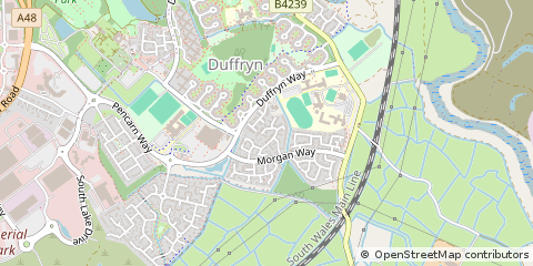 Map of Newport, Gwent
