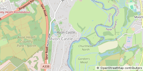 Map of Ringwood, Dorset