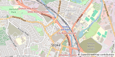 Map of Stoke-on-Trent