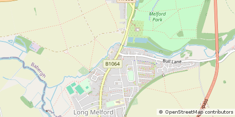 Map of Sudbury, Suffolk