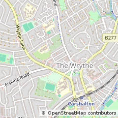 Map of Carshalton, Surrey