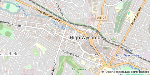 Map of High Wycombe