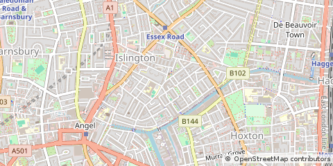 Map of Islington, London