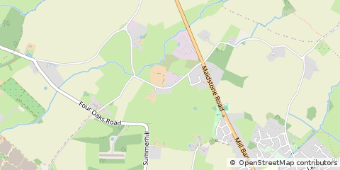 Map of Headcorn, Kent