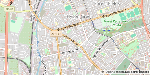 Map of Nottingham