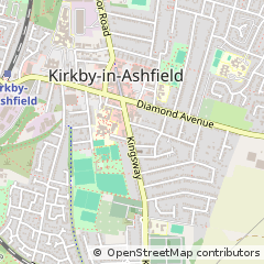 Map of Kirkby-in-Ashfield, Nottinghamshire