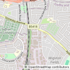 Map of Wigston, Leicester