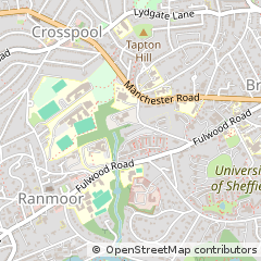 Map of Fulwood Road, Sheffield