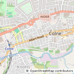 Map of Colne, Lancashire
