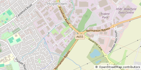 Map of Normanton, West Yorkshire