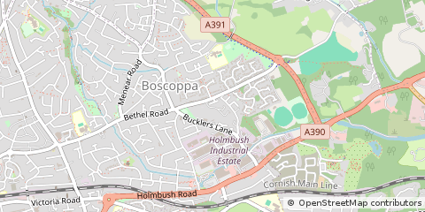 Map of ST. Austell, Cornwall