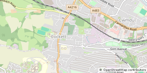 Map of Swansea