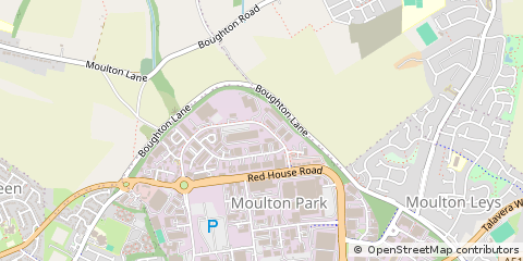 Map of Northampton, Northants