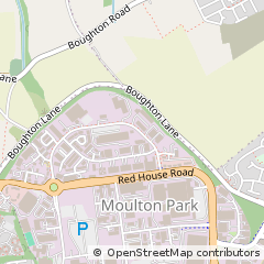 Map of Northampton, Northants