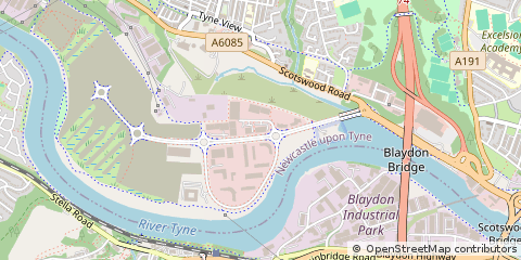 Map of Newcastle, Newcastle upon Tyne