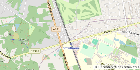 Map of Crowthorne