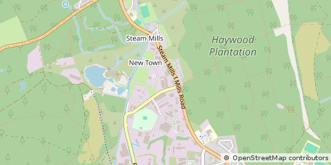 Map of Cinderford, Gloucestershire