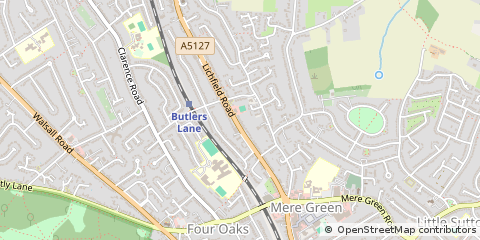 Map of Sutton Coldfield