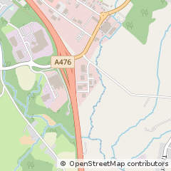 Map of Cross Hands, Carmarthenshire