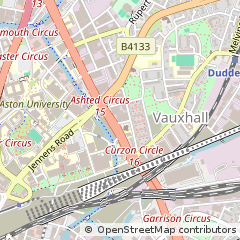 Map of Birmingham, West Midlands