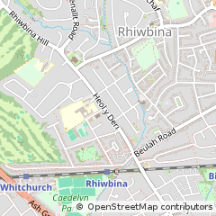 Map of Caerdydd