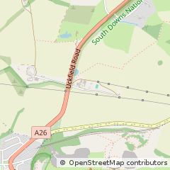 Map of Lewes, East Sussex