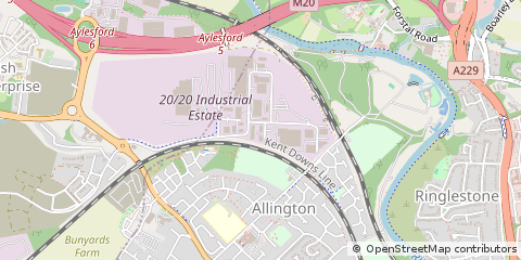 Map of ST Barnabas Close, Maidstone Kent