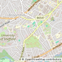 Map of Sheffield