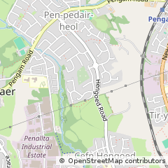 Map of Hengoed