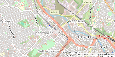 Map of Sheffield