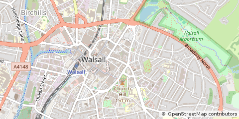 Map of Walsall
