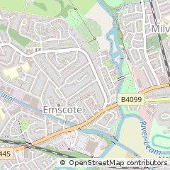 Map of Warwick, Warwickshire