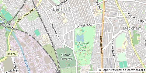 Map of Gateshead