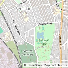Map of Gateshead