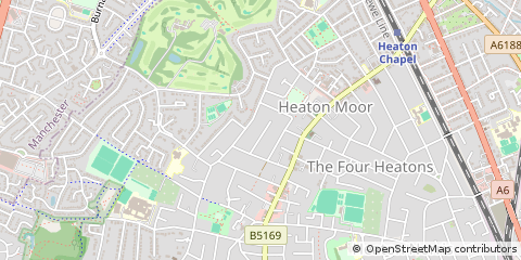 Map of Stockport, Cheshire