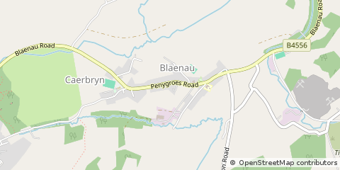 Map of Ammanford, Carmarthenshire